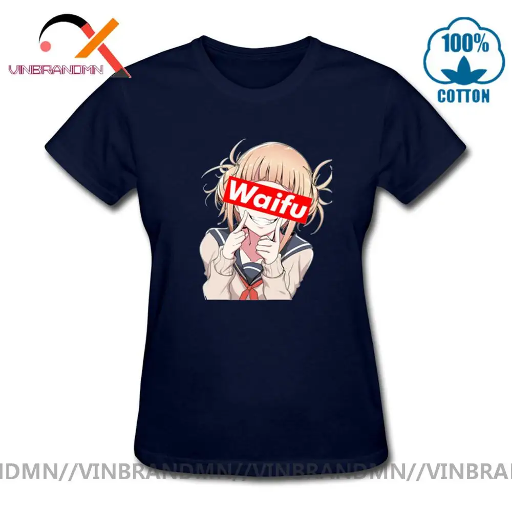 Летние модные женские футболки Neko Girl Waifu Himiko забавная футболка с надписью My Hero Ahegao