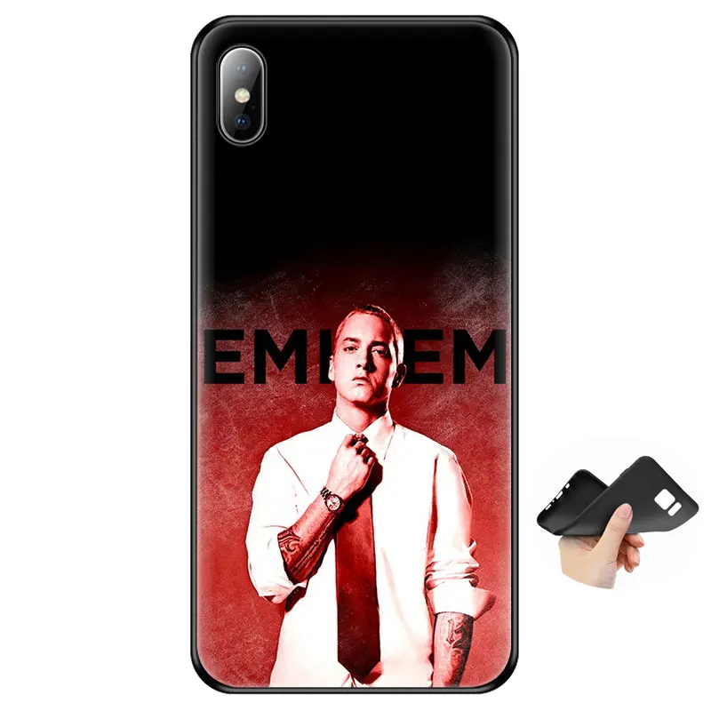 8 Исполнитель хип-хоп, рэппер Эминем Мягкий силиконовый чехол для iPhone 11 Pro Max 6 7 8 Plus 5 5S 6S X XR XS Max чехол - Цвет: 8
