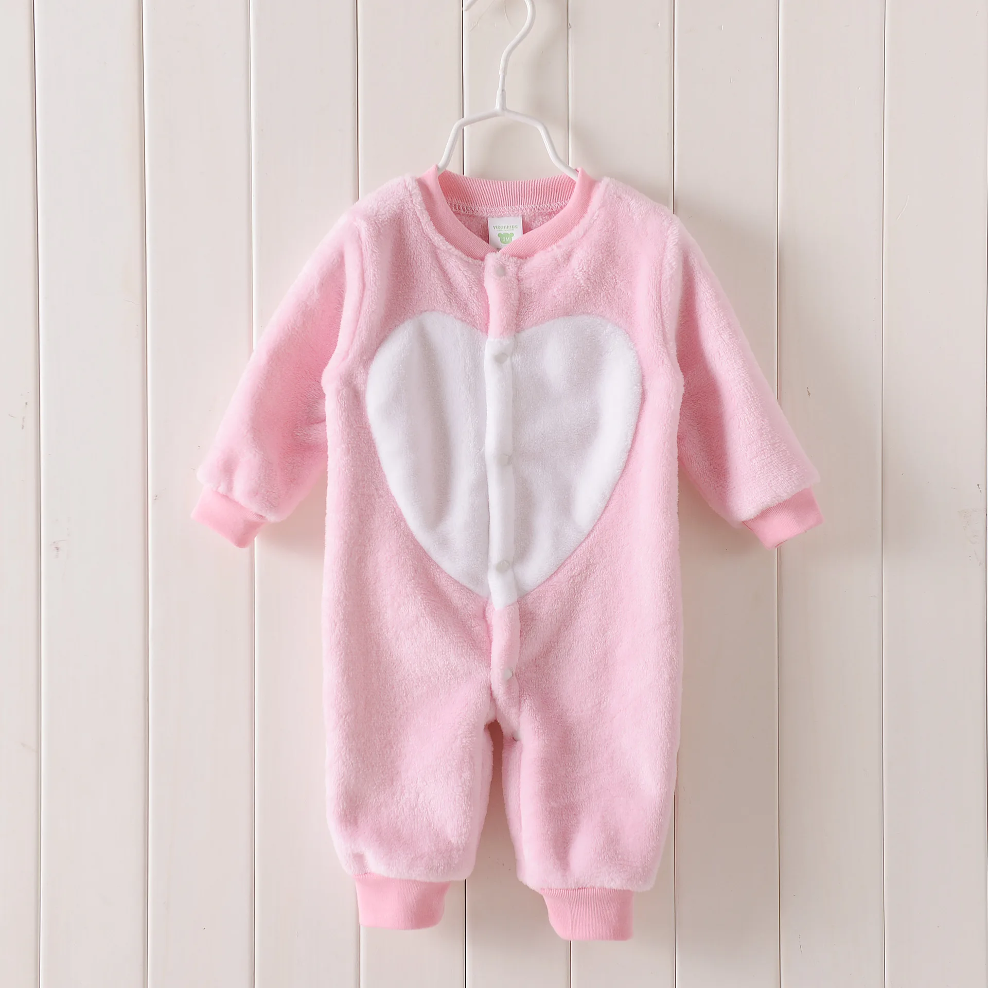 Baby velvet spring autumn one-piece suit baby boy girl pajamas newborn warm winter infant rompers