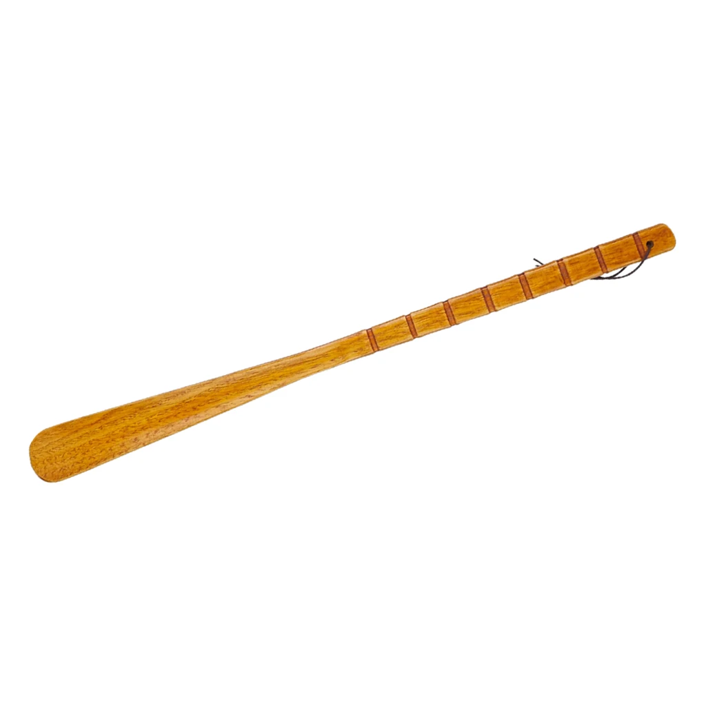 Brown 55cm Натуральный из дерева, с длинной ручкой рога обуви уход и ремонт аксессуары - Цвет: Brown 55cm