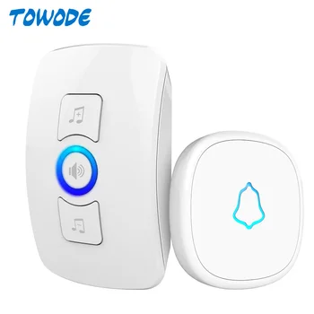 

M525 Wireless Doorbell System 32 Songs Optional Doorbell Transmitter Chime Welcome Security Alarm Security Emergency Call System