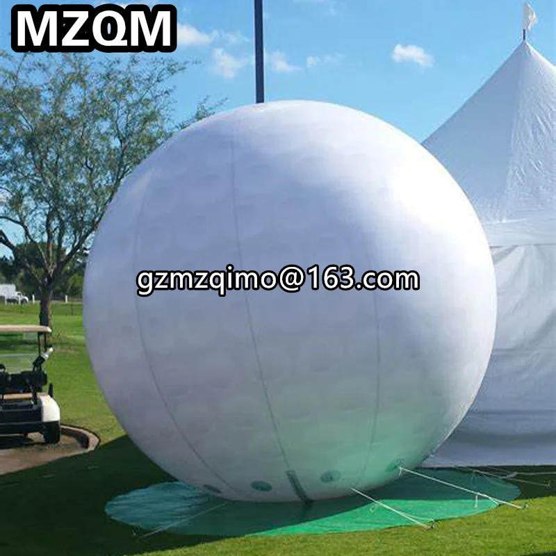 MZQM 3 м/10ft гигантский надувной Гольф шар воздушный шар с гелием, гигантский надувной рекламный шар, надувной круглый шар