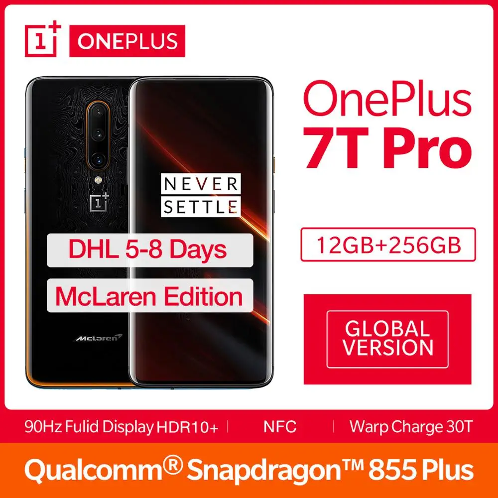 Global Version OnePlus 7T Pro Mclaren Edition Snapdragon 855 6 67 AMOLED Screen 90Hz Refresh Rate 1