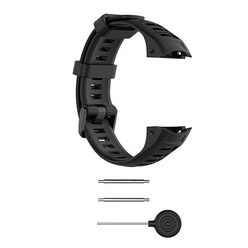Силиконовый браслет для Garmin instinct сменный ремешок аксессуары для часов Регулируемый ремешок дышащий спортивный браслет - Цвет: Black
