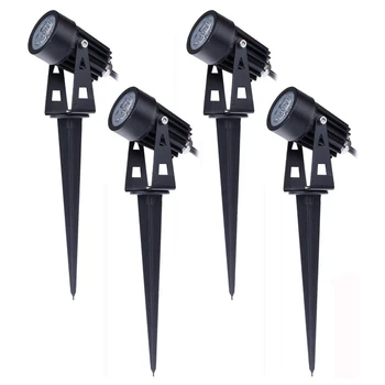 

4PCS Garden Lights Spotlights Outdoor Lights 3W 220V IP65 LED Spot Landscape for Patio Tree Yard Lawn Wall Bush