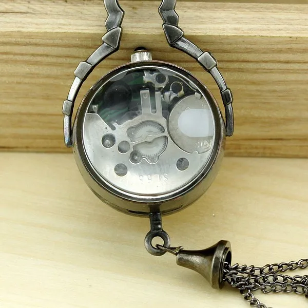 Бронзовые/Серебристые мужские и женские карманные часы кварцевые новые для