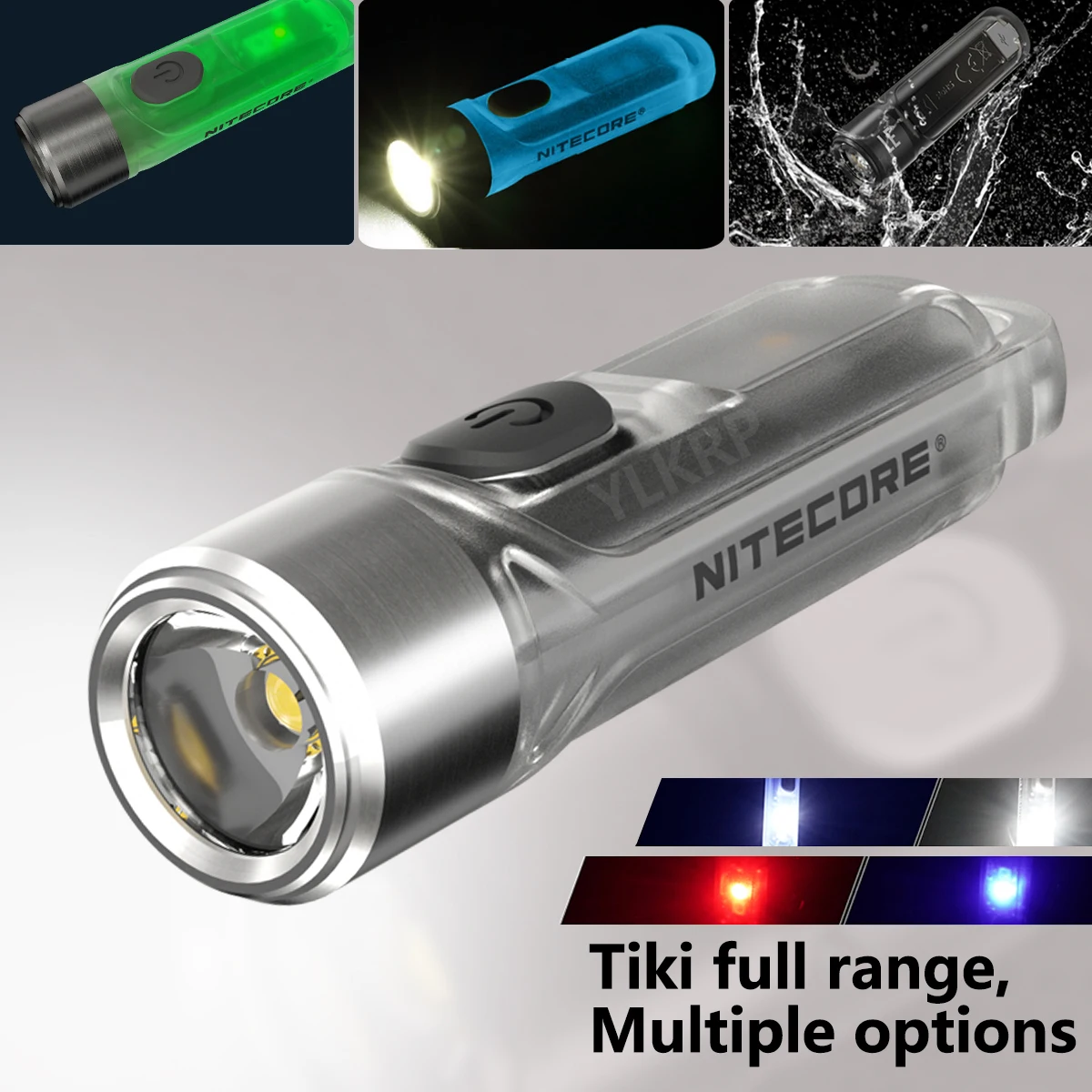 100% Оригинальный NITECORE TIKI GTID LE GITD синий 300 LM Мини футуристический