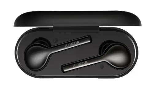 Оригинальные беспроводные наушники huawei Honor Flypods Lite, водонепроницаемые, IP54, управление нажатием, Беспроводная зарядка, Bluetooth 4,2 - Цвет: Black