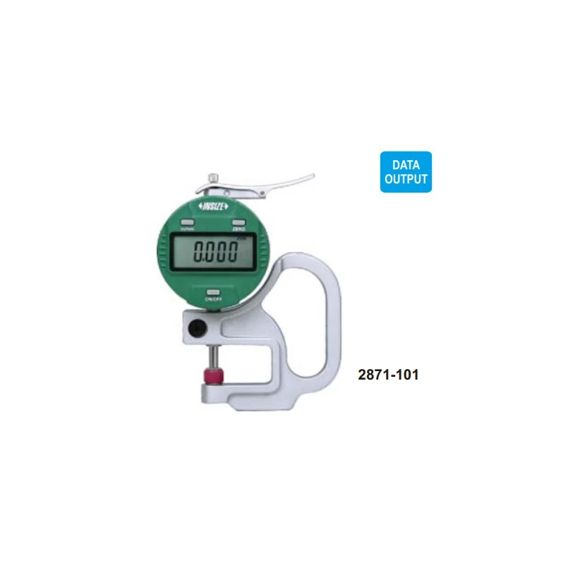 2871101 Insize Range 10mm Digital Thickness Gauge Resolution 0.001mm
