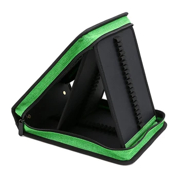 

HOT-120 Slots Colored Pencil Case Oxford Fabric Pen Case with Compartments Pencil Holder for Watercolor Pencils