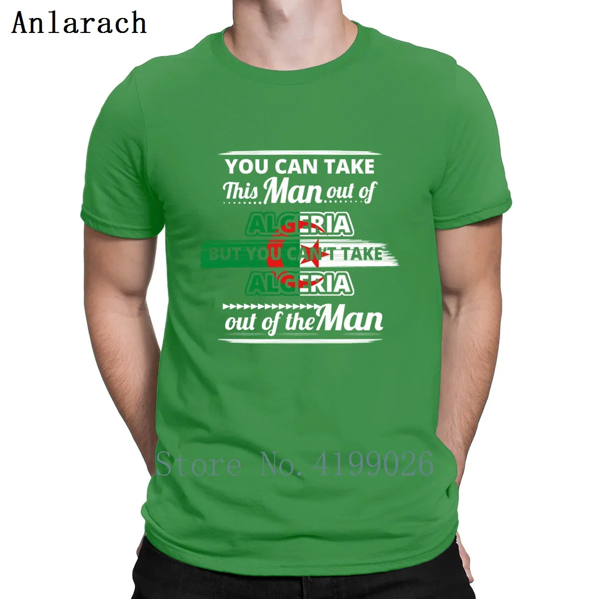 Geschenk AU Liebe Mann heimate Algeria футболка Повседневная на заказ тонкая весна осень плюс размер 5xl хлопок формальная Милая рубашка - Цвет: Green