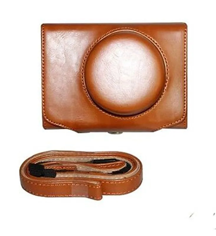 Чехол для камеры из искусственной кожи для Fujifilm Fuji X10 X20 Finepix - Цвет: Brown