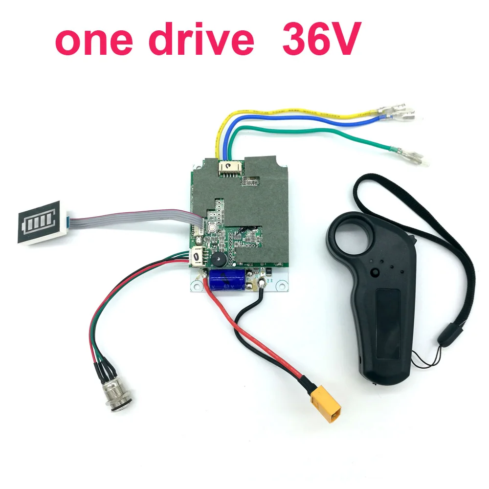 one drive 36V Универсальный мотор электрический скейтборд Лонгборд привод управление Лер концентратор мотор мини пульт дистанционного управления аксессуары плата управления - Цвет: one drive 36V
