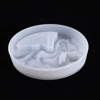 

Crystal Epoxy Resin Mold Oval Potted Casting Silicone Mould Handmade DIY Crafts