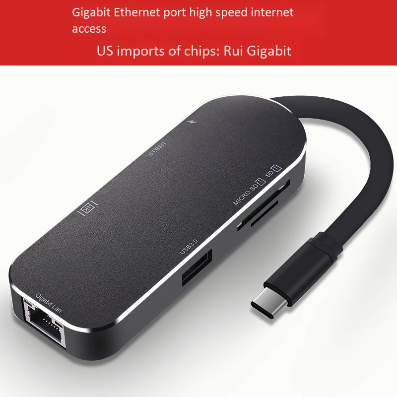 Тип C для Ethernet Rj45 1000 Мбит/с Hdmi 4 к Otg Устройство для чтения карт SD TF Usb3.0 концентратор конвертер с Pd Тип C зарядное устройство адаптер