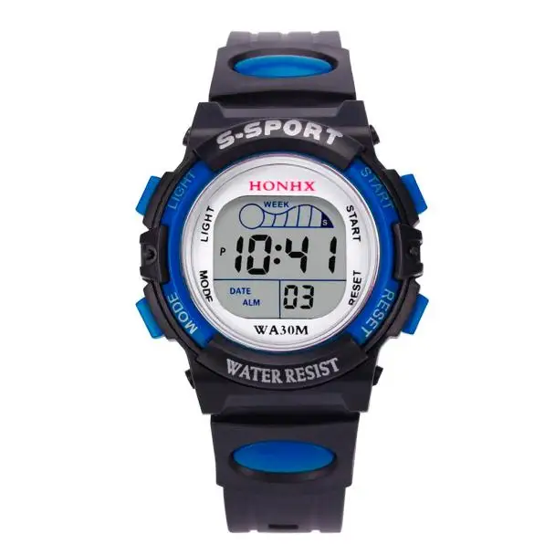Reloj Digital deportivo para niños, pulsera con alarma y fecha, Led, informal, resistente al agua, Masculino