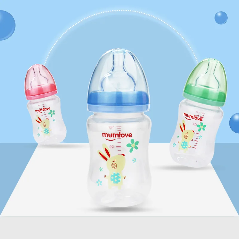 

Baby Bottle 180 Ml Fully English Newborns PP Feeding Bottle Breast Milk RealSense Pacifier
