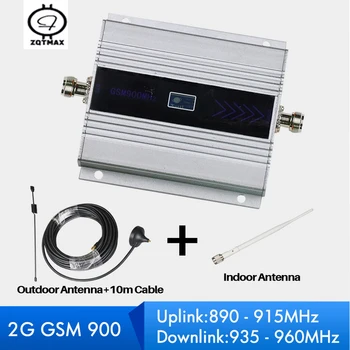 

ZQTMAX 2G Signal Amplifier gsm mobile phone signal repeater mini signal booster antenna set for phone