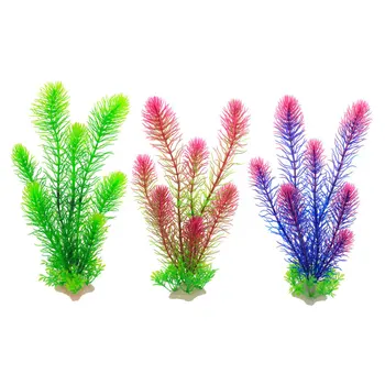 

3Pcs Landscape Water Grass Artificial Aquatic Plants Simulation Water Grass Fish Tank Plants for Aquarium Home Underwater Fish T