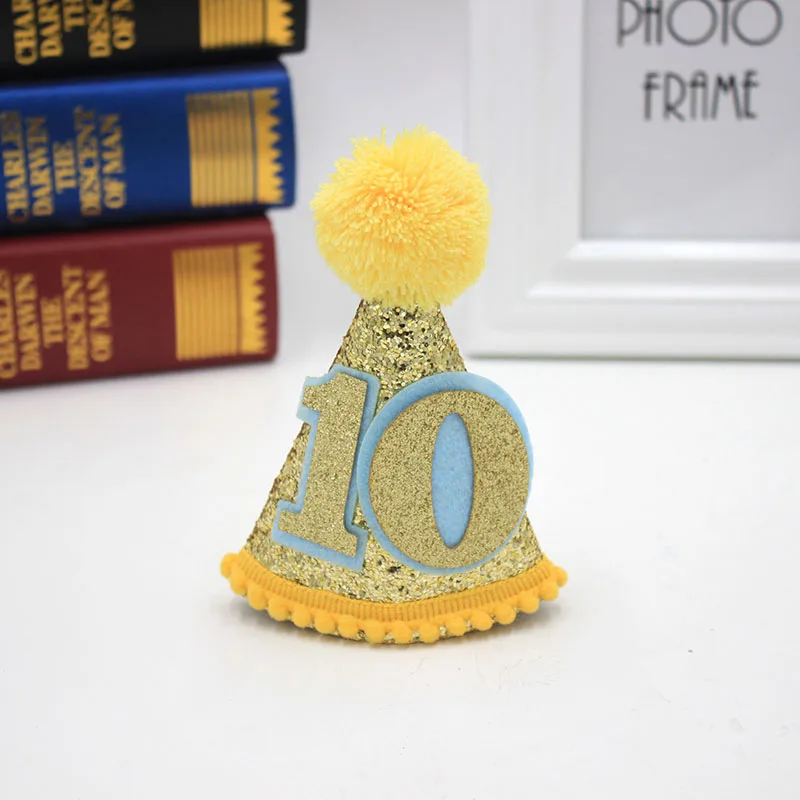 Детский праздничный колпак для взрослых DIY блестящая шляпа карамельного цвета для дня рождения для детей день рождения изделия для декорации