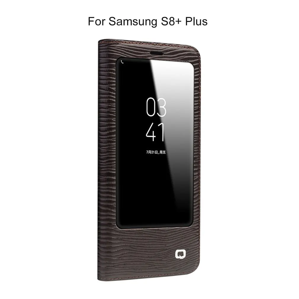 

Genuine Leather Flip Type Mobile Phone Protective Cover Universal For iPhone With Inner Card Slot Anti-dirt Dust-proof