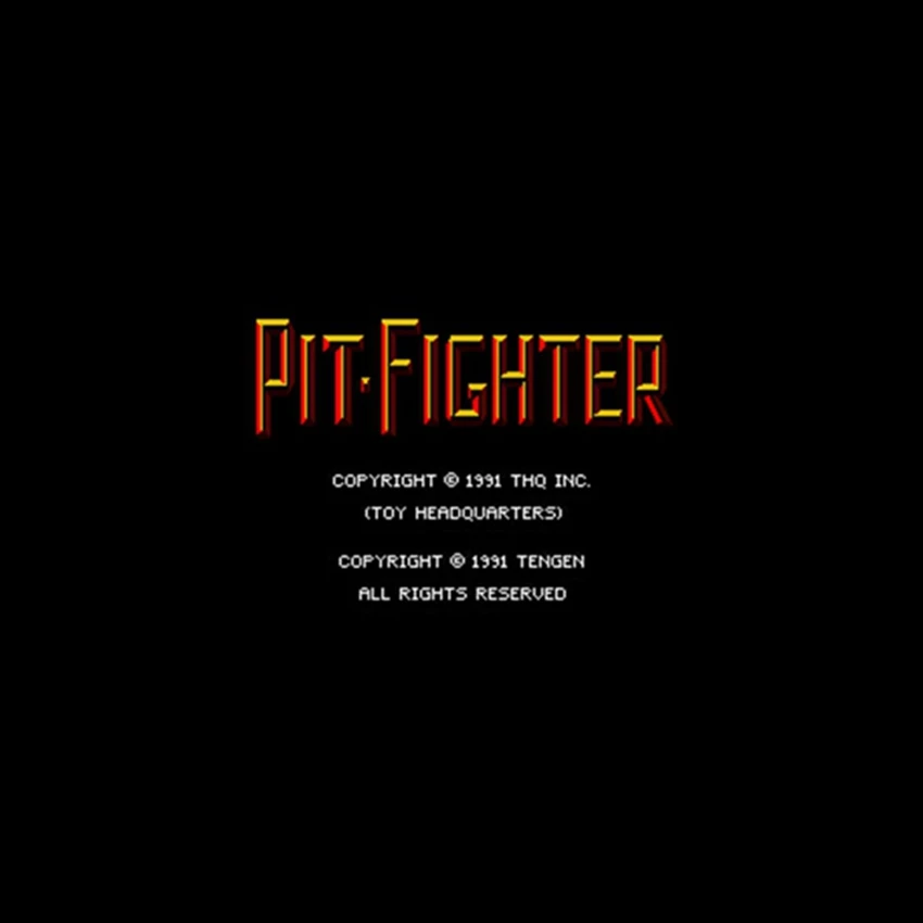 Pit Fighter, версия США, 16 бит, английская, большая, 46 контактов, серая игровая карта для NTSC, игровой плеер