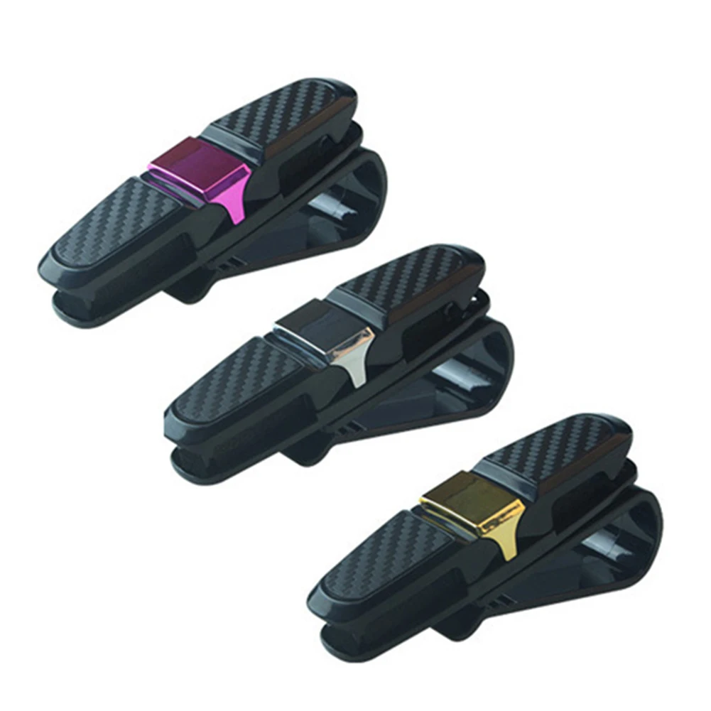 2Pcs Anti-slip Auto Glasses Sunglasses Holder Card Clip Home Office Car Gadgets