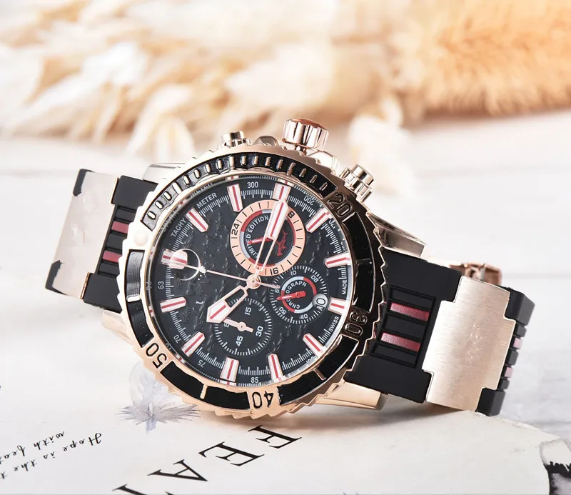 Мужские часы Лидирующий бренд Роскошные модные дизайнерские кварцевые часы мужские спортивные военные мужские наручные часы для мужчин Relogio Dourado Masculino
