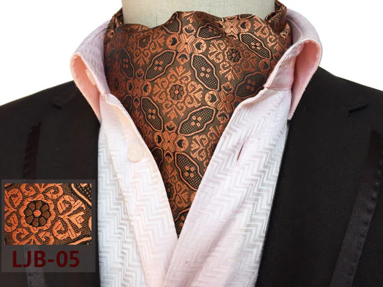 New Design Men's Ascot Luxury Wedding Party Cravat Tie for Man man scarf