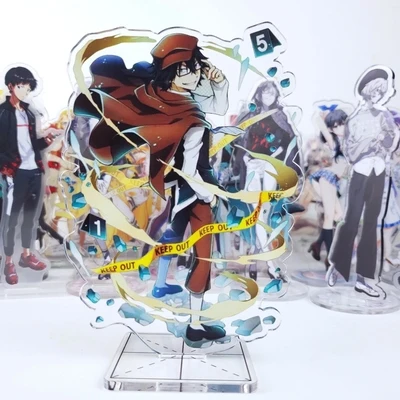 Аниме бангоу страй собаки Osamu Dazai Nakahara Chuya акриловая подставка фигурка настольное украшение Коллекция Модель игрушки куклы Подарки - Цвет: as pictured