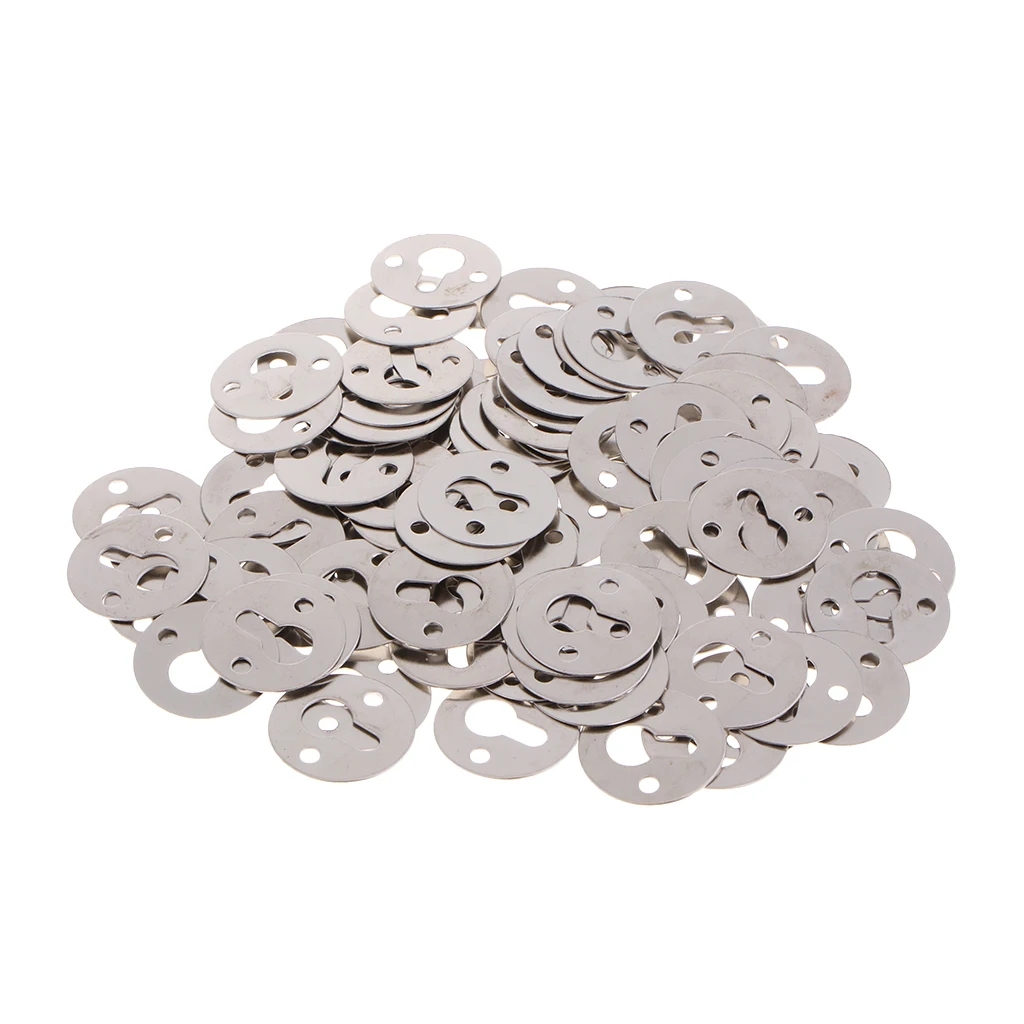 100Pcs Keyhole Picture Photo Frame Hangers Two Hole Hanging Bracket 23mm Lot | Дом и сад