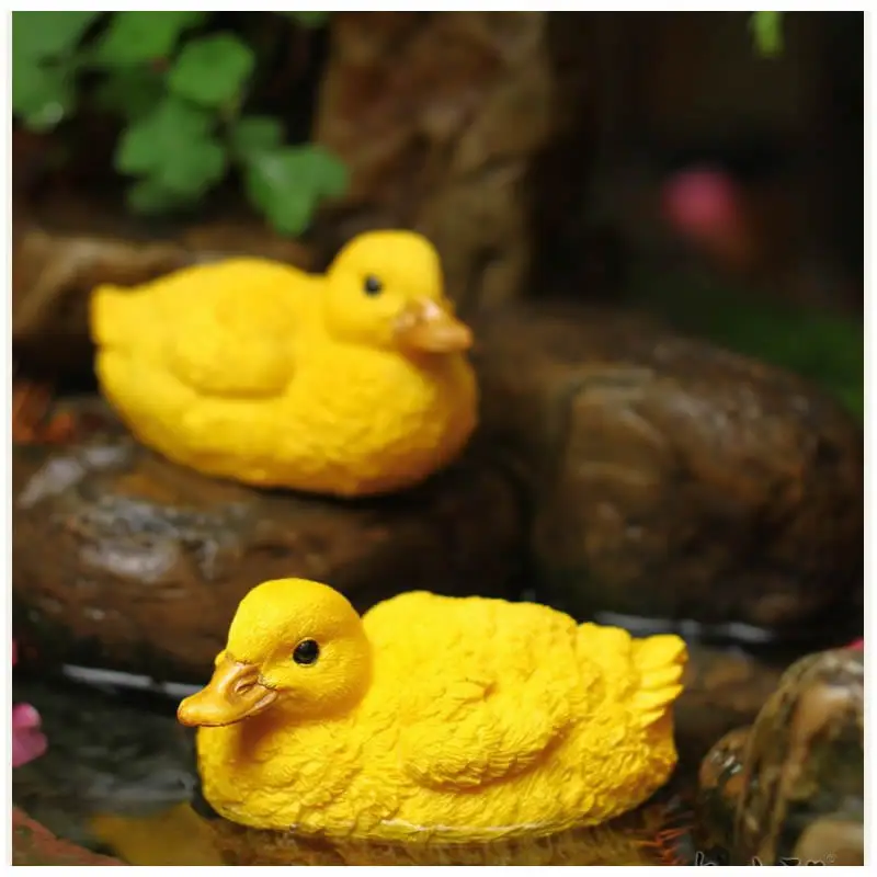 Itonash Teich-Ente Aus Harz – Schwimmende Dekoration Für Gartenteich, Pool & Aquarium (ca. 22 X 12 Cm)
