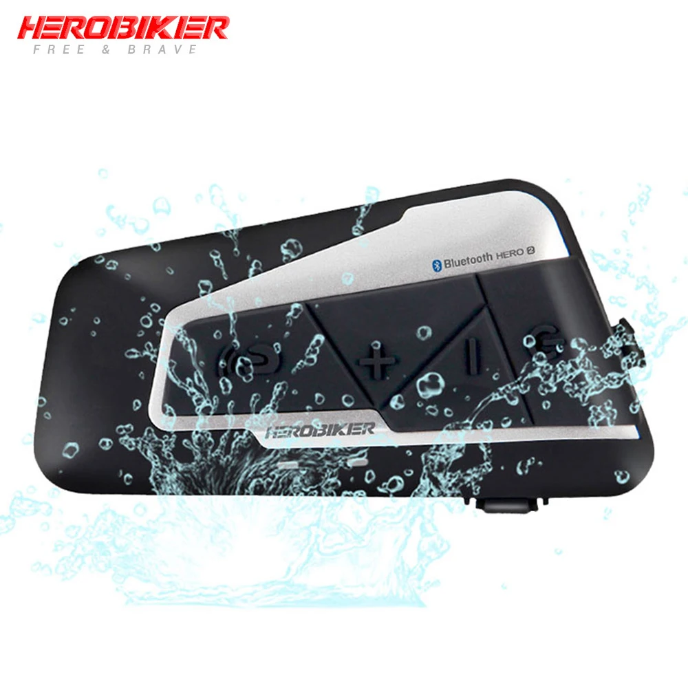 HEROBIKER 1200M intercomunicador Bluetooth casco de motocicleta Interphone auricular impermeable in