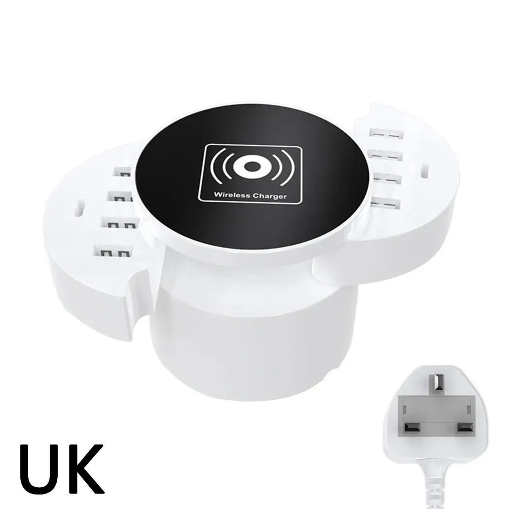 

Wireless Fast Charging Power Adapter Multi-port USB Type-C Smart Charger