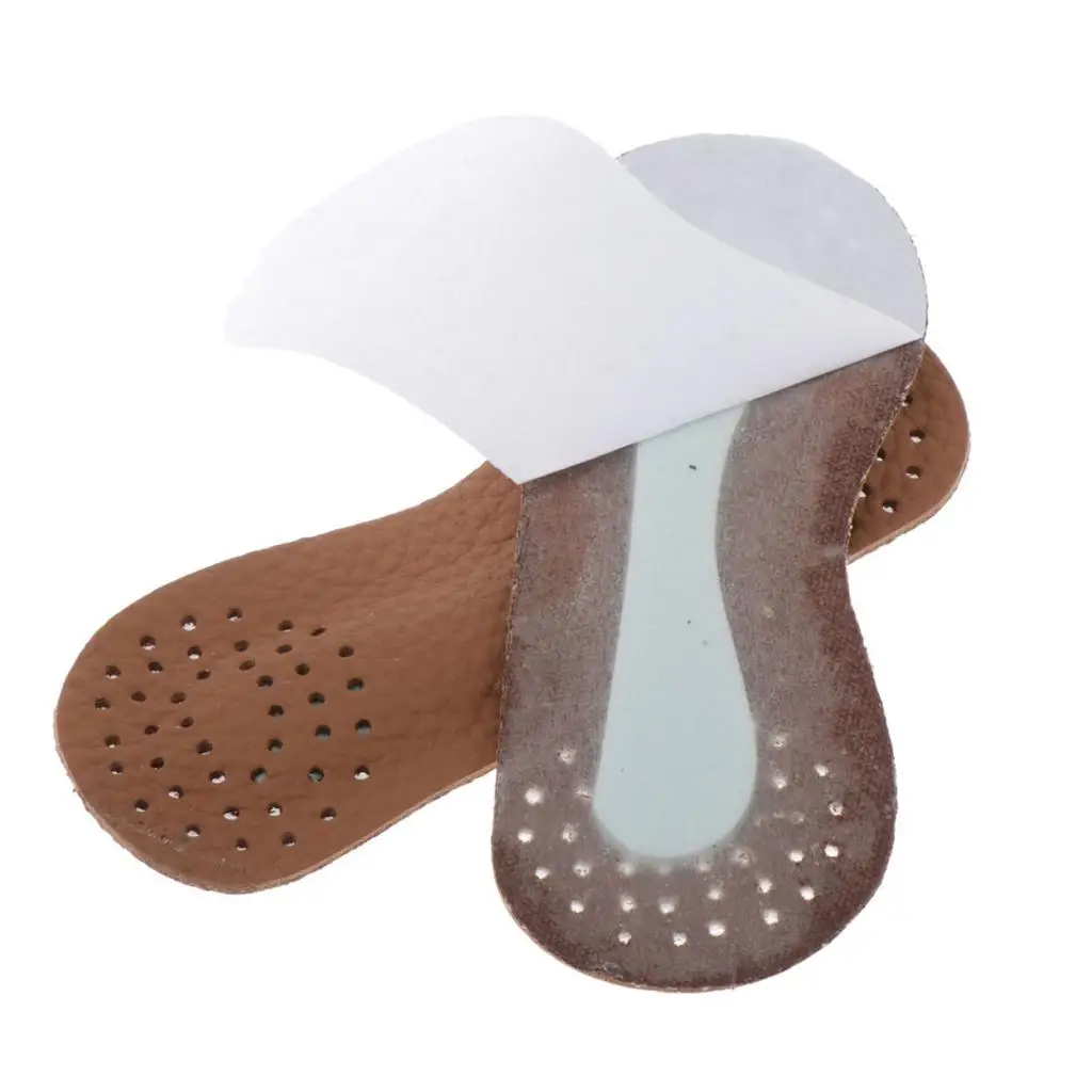 5 Pairs Non-Slip Heel Pads Foot Shoe Sole 10.5x3.3.5cm Brown