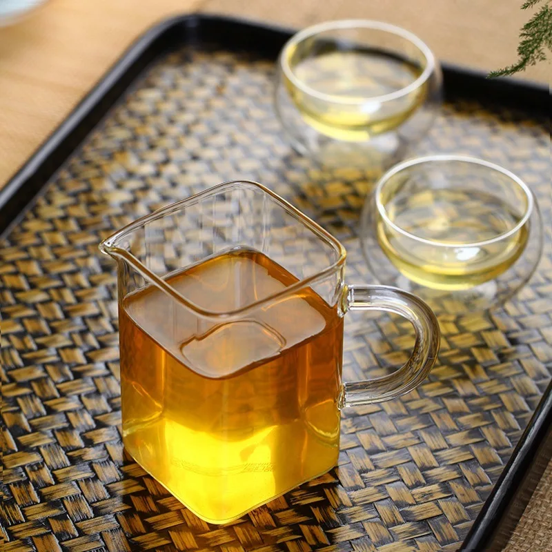 Handmade Heat-resistant Glass Tea Accessories Tea Ceremony Tea Set Accessories Pitcher Tea Pot Tea Cup Genuine Product Special O