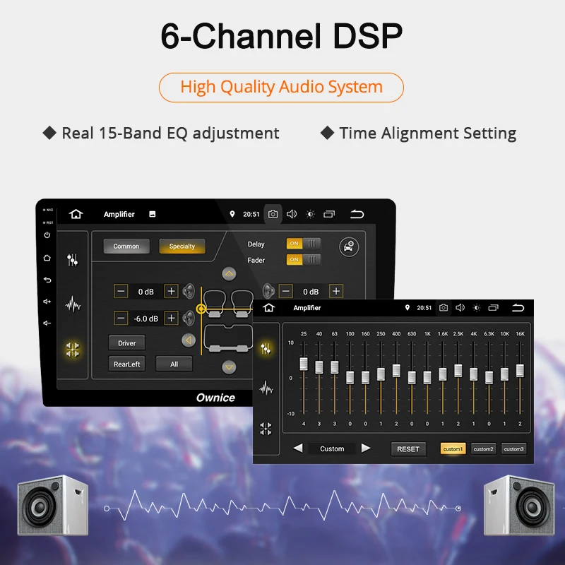 Perfect Ownice K3 Android 9.0 Car Radio 2din Universal for VW Toyota Hyundai Nissan Auto GPS Navi Support DSP 4G LTE Front Rear Camera 1