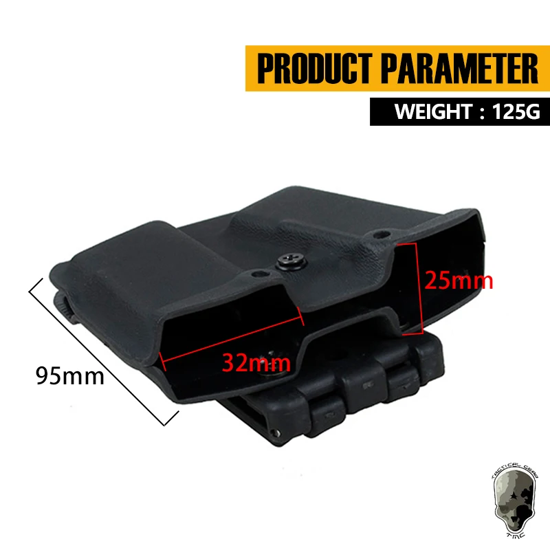 TMC тактическая 0305 Kydex двойная сумка для магазина магнитная переноска G17 военной