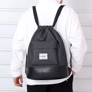 

New Fashion Casual Unisex Women Backpack Bundle Rope Sport Backpack School Bags Travel Beach Bag Student Backpacks #119