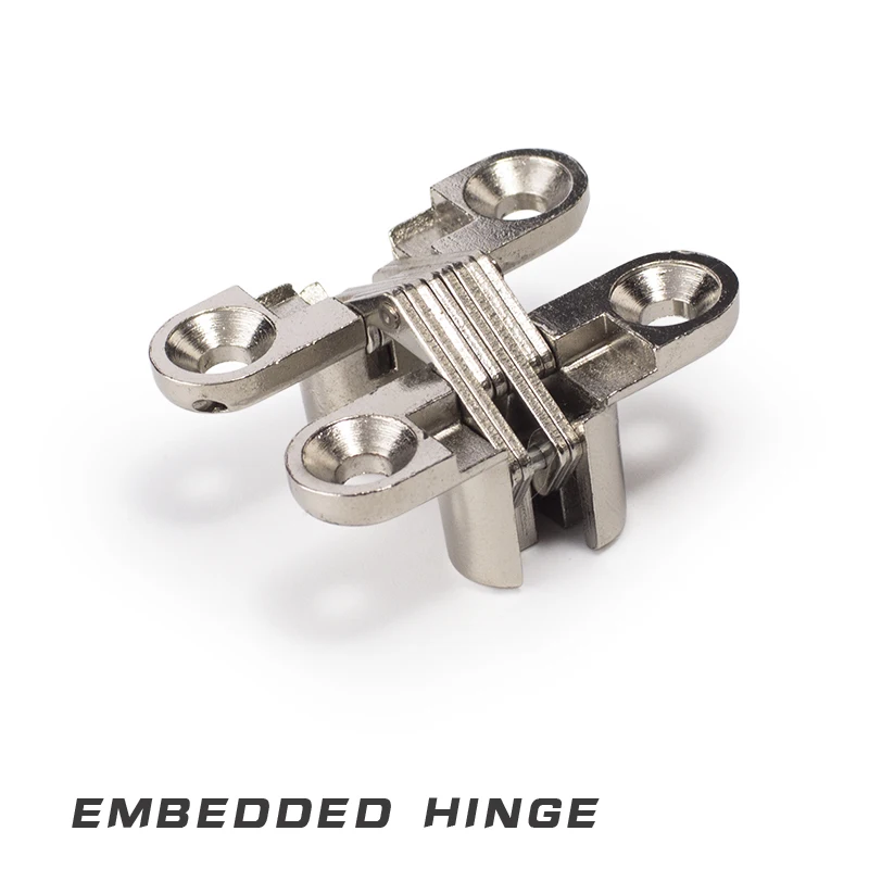 Invisible Hinge 180 Degree zinc Alloy material nickel color Invisible Folding Door Soss Hinge