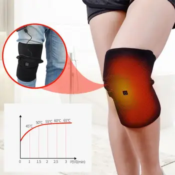 

Electric Heating Knee Pad Adjustable Unisex Knee Massage Pad Elastic Knee Supports Braces Pain Relieve Health Care