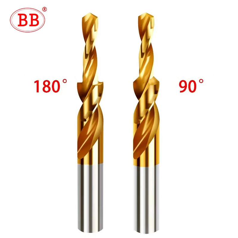 Foret étagé En Spirale HSS - Pour Perçage Et Chanfreinage à 90° Ou 180° - Tailles M3 à M10 - 4