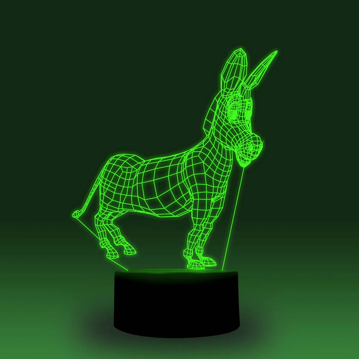 NiteApps 3D Ослик светодиодный ночник настольная лампа Иллюзия подарок на день рождения приложение/сенсорное управление