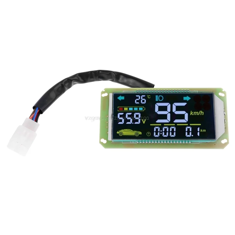 Speedometer-Voltmeter-Odometer-for-Electric-Bike-Scooter-Dashboard-48V-60V-72V-Speed-Measuring-Au22-19-Dropship