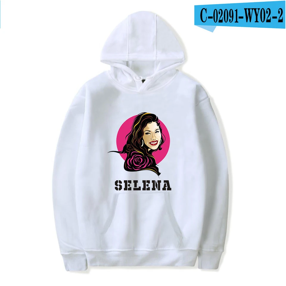 Модные selena quintanilla Горячие белые популярные толстовки для женщин и мужчин повседневная толстовка с капюшоном пуловер зимняя толстовка женская спортивная одежда - Цвет: As picture
