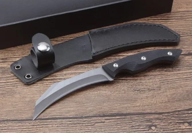 Серповидный коготь нож D2 60 HRC Karambit фиксированный нож для походов и охоты аварийный карманный нож сувенирные ножи A2325