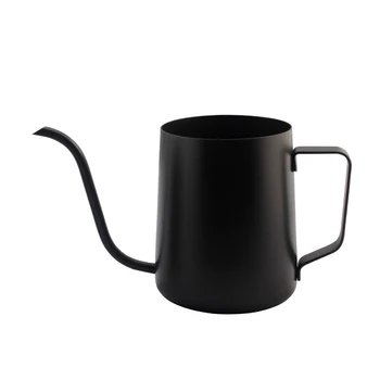 

Stainless Steel 304 Hanging Ear Coffee Hand Punch Pot Teflon Material Streamlined Spout Hand-Flushing Drip Coffee/Tea Brewing
