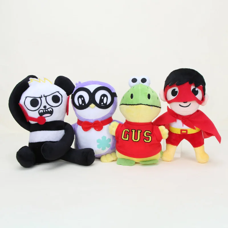 Ryan Toys Review плюшевые игрушки Мир Райана мультяшная Панда Мягкая игрушка-пингвин куклы Супер Игрушки Райана Приключения Дети Рождественский подарок