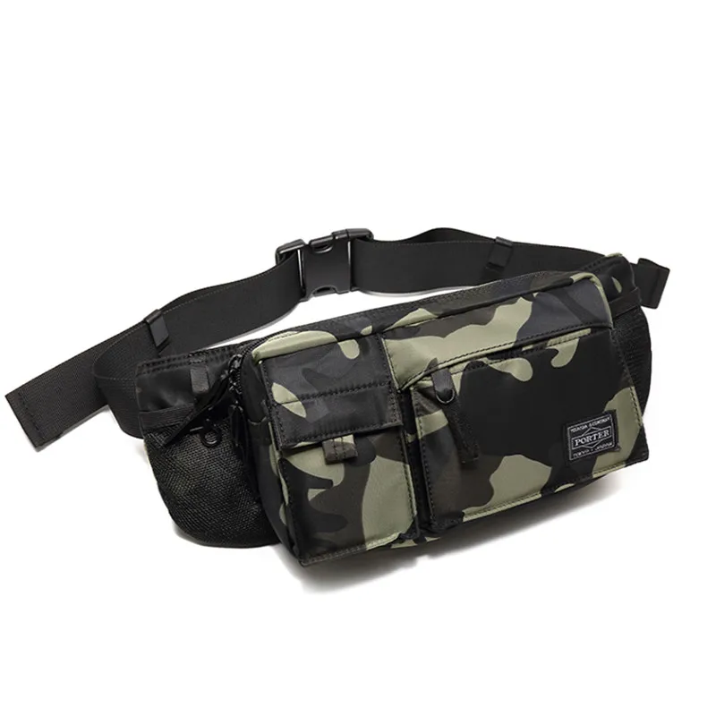 camouflage have logo Нейлоновая мужская сумка через плечо, водонепроницаемые нагрудные сумки, повседневные многофункциональные сумки-мессенджеры на плечо, многофункциональные поясные сумки - Цвет: camouflage have logo