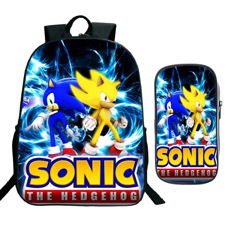 Школьные сумки Sonic для студентов школьный рюкзак мальчиков и девочек красивый